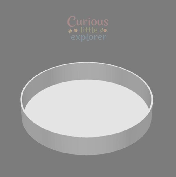 Round Sensory Tray with Compartments for Sensory Play