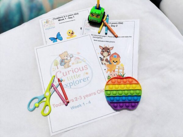 2 to 3 years Old Workbook - Weeks 1 to 4 (Digital product)
