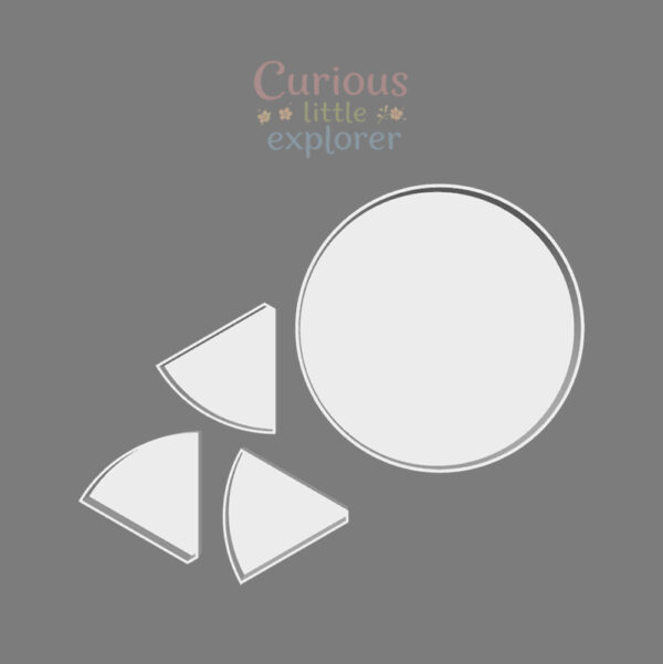 Round Sensory Tray with Compartments for Sensory Play