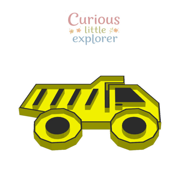 Dump Truck Sensory Tray