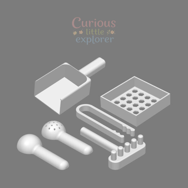 Sensory Tray Accessories (Scoops, Tweezers etc)