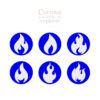 Flame Playdough Stamps