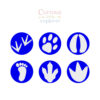 Footprint Playdough Stamps