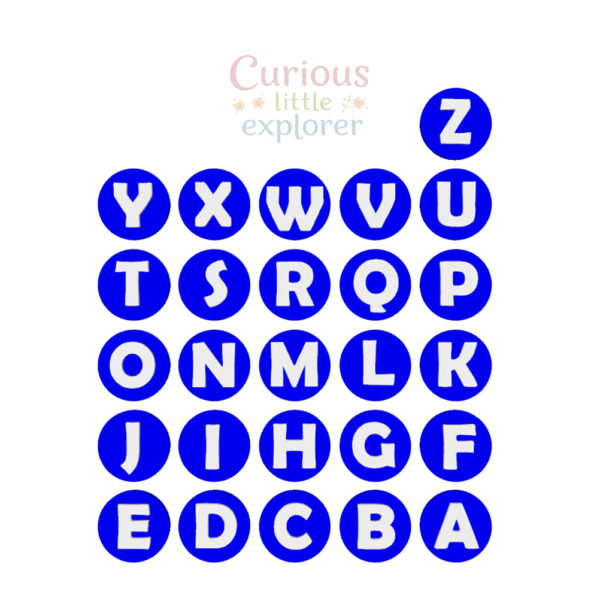 Alphabet Playdough Stamps