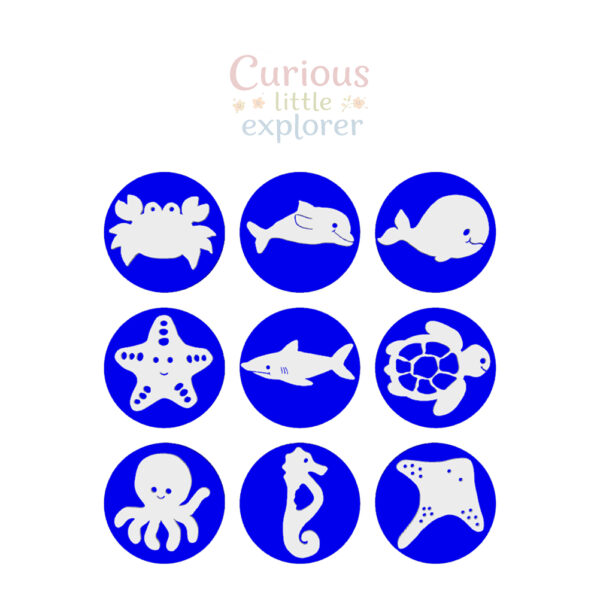 Sea Animals Playdough Stamps