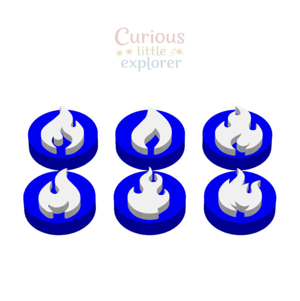 Flame Playdough Stamps