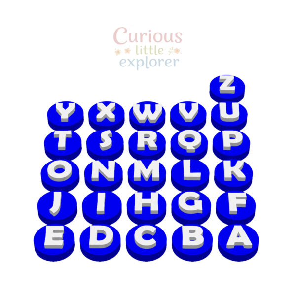Alphabet Playdough Stamps