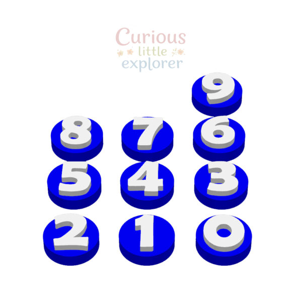 Numbers Playdough Stamps