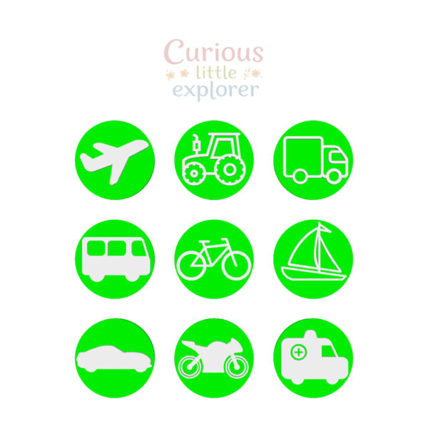 Vehicle Playdough Stamps