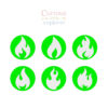 Flame Playdough Stamps