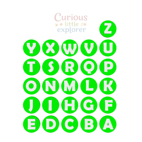 Alphabet Playdough Stamps
