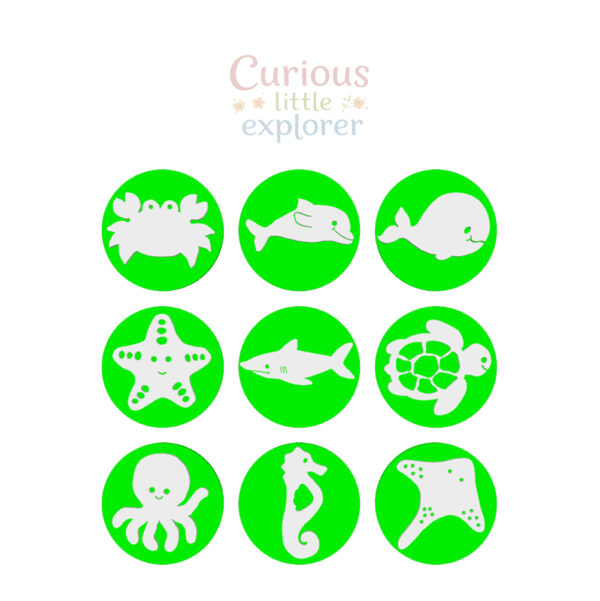Sea Animals Playdough Stamps