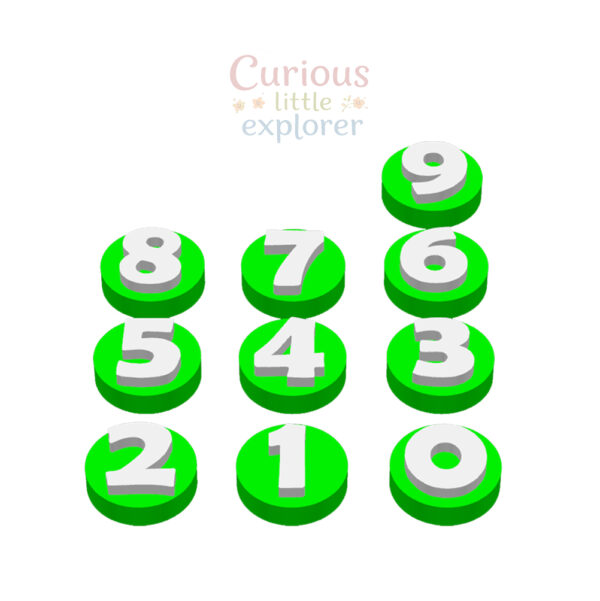 Numbers Playdough Stamps
