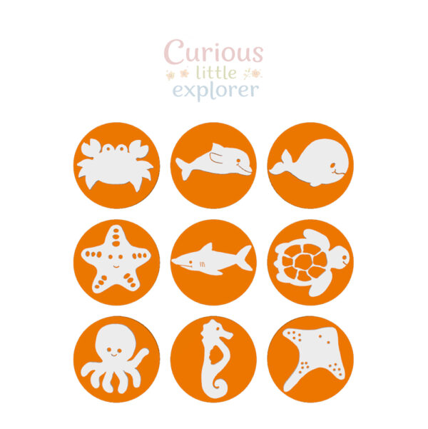 Sea Animals Playdough Stamps