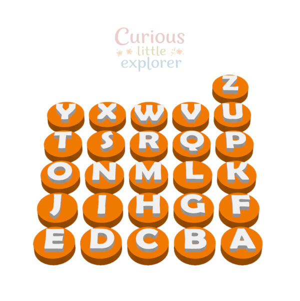 Alphabet Playdough Stamps