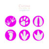 Footprint Playdough Stamps