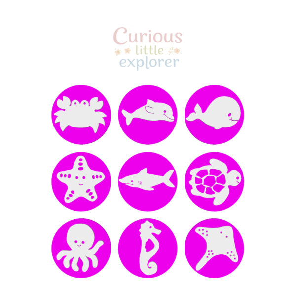 Sea Animals Playdough Stamps
