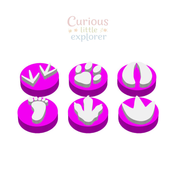 Footprint Playdough Stamps