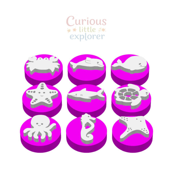 Sea Animals Playdough Stamps