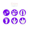 Footprint Playdough Stamps