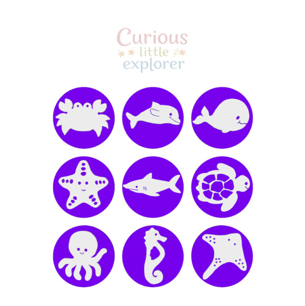 Sea Animals Playdough Stamps