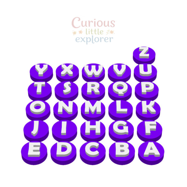 Alphabet Playdough Stamps