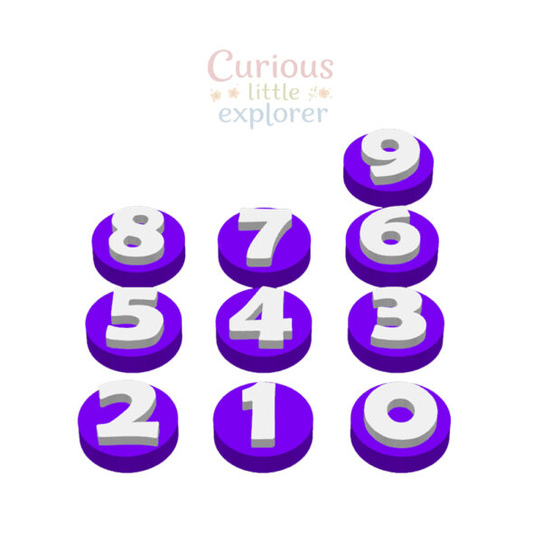 Numbers Playdough Stamps
