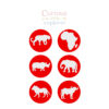 Big Five Playdough Stamps