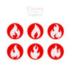 Flame Playdough Stamps