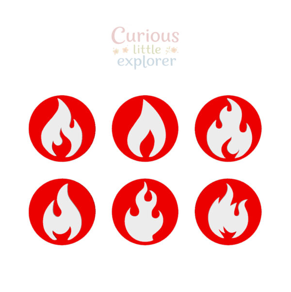 Flame Playdough Stamps