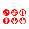 Footprint Playdough Stamps