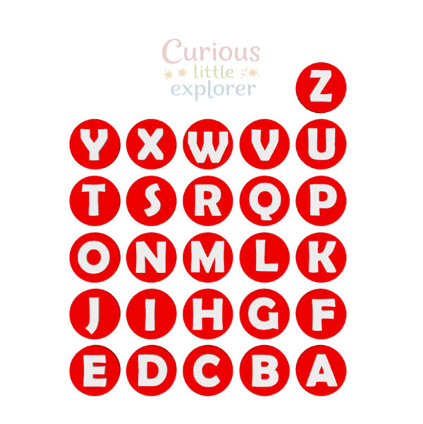 Alphabet Playdough Stamps