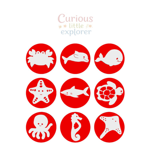 Sea Animals Playdough Stamps