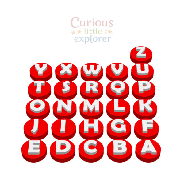 Alphabet Playdough Stamps