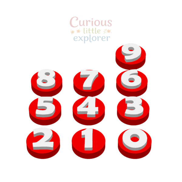 Numbers Playdough Stamps