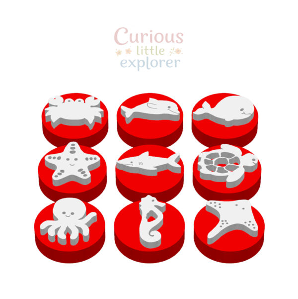Sea Animals Playdough Stamps