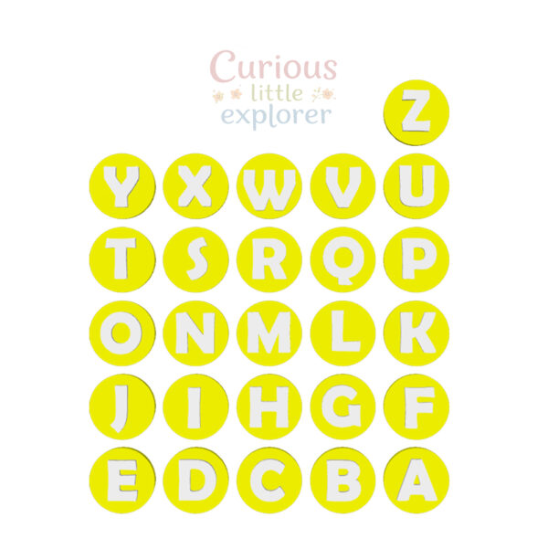 Alphabet Playdough Stamps