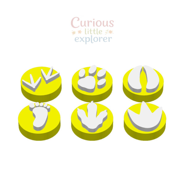Footprint Playdough Stamps