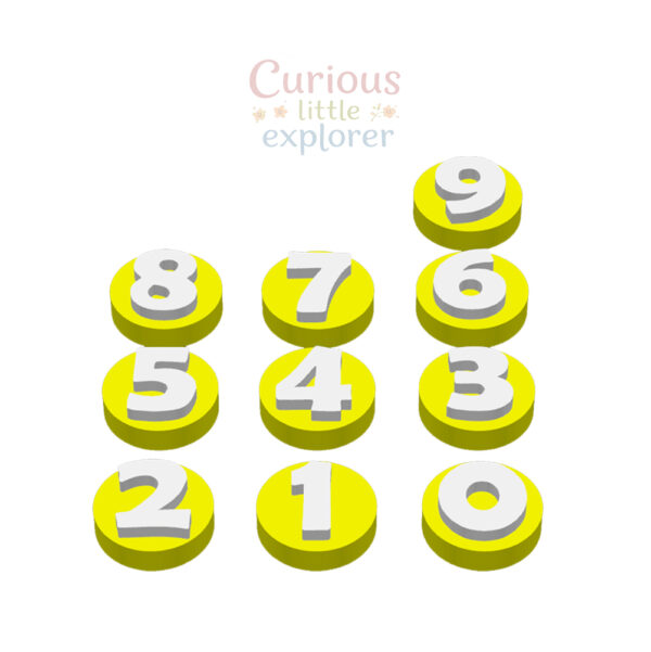 Numbers Playdough Stamps