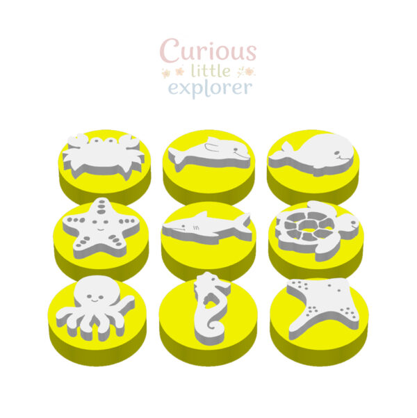 Sea Animals Playdough Stamps