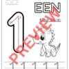 Spoor die nommer 1 tot 10 - Afrikaans