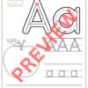 Trace the Letters A to Z - English