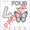 Trace the numbers 1 to 10 - English
