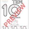 Trace the numbers 1 to 10 - English