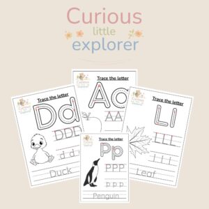 Trace the Letters A to Z - English