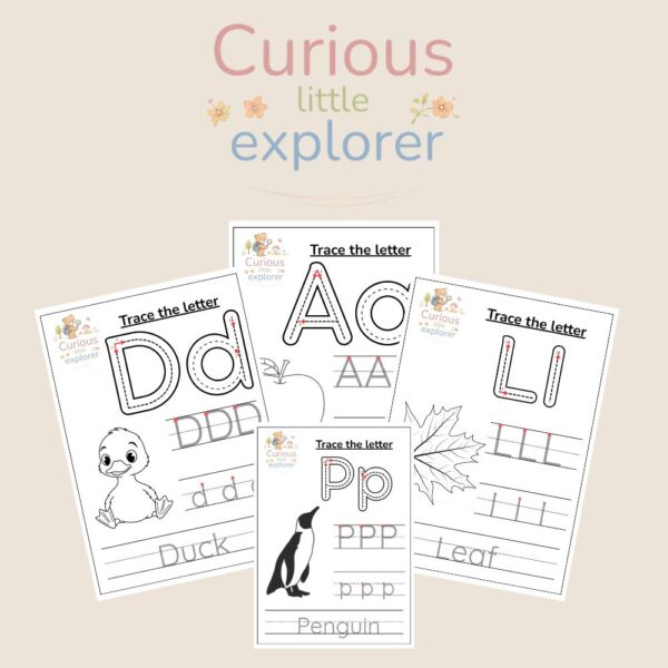 Trace the Letters A to Z - English