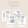 Trace the numbers 1 to 10 - English