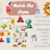 Match the items (Physical Product)