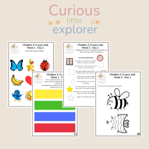 2 to 3 years Old Workbook - Weeks 1 to 4 (Physical Product)
